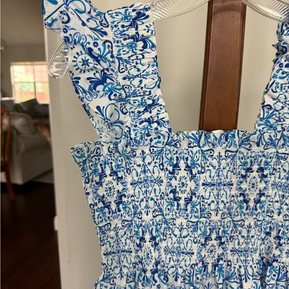 Hill House Ellie Nap Dress in Blue Mosaic - Picture 12 of 16